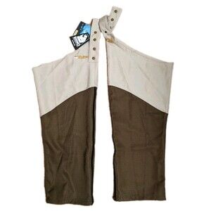 NWT Whitewater Outdoors Hunting Brushguard Chaps Khaki Brown Size L/XL